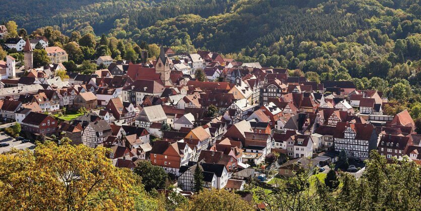 Ortsansicht von Spangenberg, wo der Terrorverdächtige festgenommen wurde, der zuvor für die CDU kandidierte.