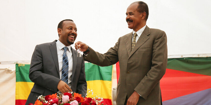 Abiy Ahmed und Isaias Afeworki.