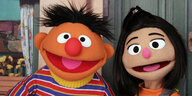 Ernie und Ji-Young , Figuren aus der Sesamstrasse
