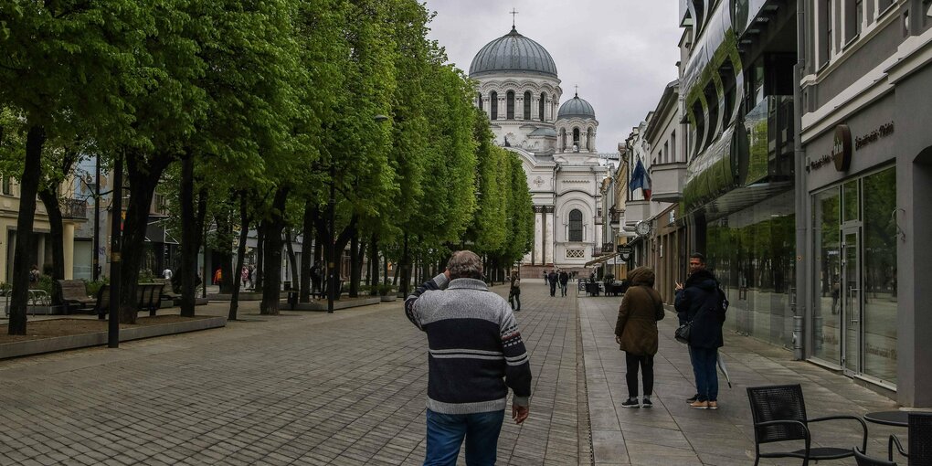 Fußgängerzone in Kaunas