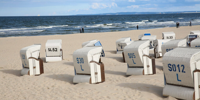 Strand an der Ostsee mit Strandkörben