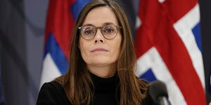 Die isländische Premierministerin Katrin Jakobsdottir