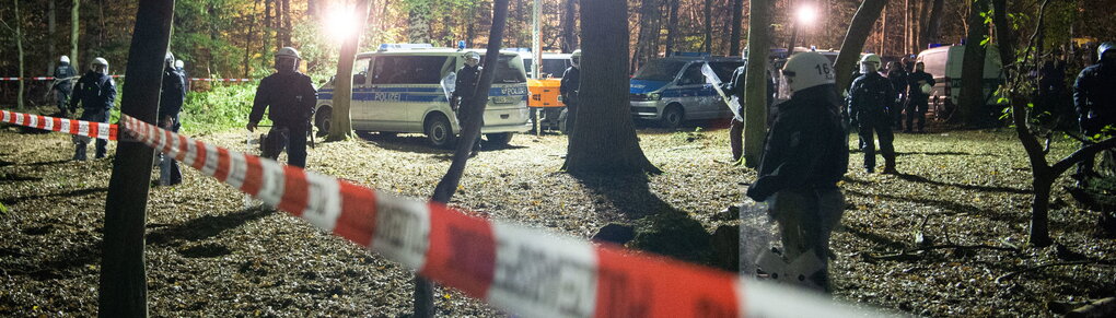 Polizei im Hambacher forst