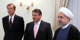 Sigmar Gabriel mit Hassan Rohani