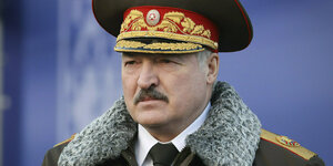 Alexander Lukaschenko in Militäruniform