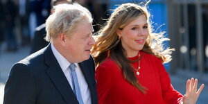 Premierminister Boris Johnson mit Ehefrau Carrie.