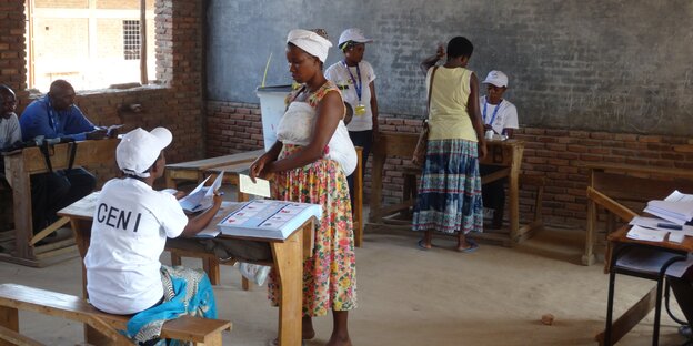 Ein Wahllokal in Burundis Hauptstadt Bujumbura
