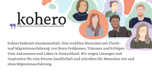 Ein Scrrenshot von der Startseite des Magazins www.kohero-magazin.de