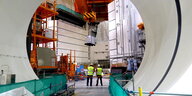 Bauarbeiten im Inneren des Kernreaktors Olkiluoto-3