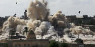 Explosion eines Hauses in Ägypten