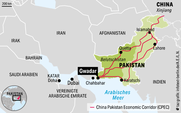 Karte von Pakistan Karte von Pakistan