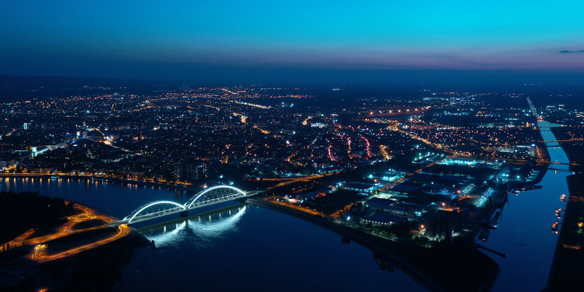 Novi Sad bei Nacht