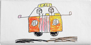 Christian Specht hat ein Taxi gemalt