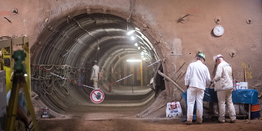 Blick in den Tunnel vom Schacht Konrad