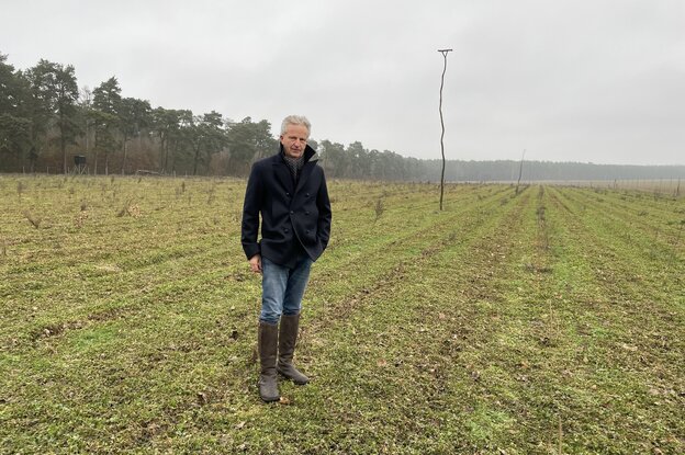 Axel Behmann auf dem Feld Axel Behmann auf dem Feld