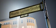 Straßenschild der Martin-Luther-Straße