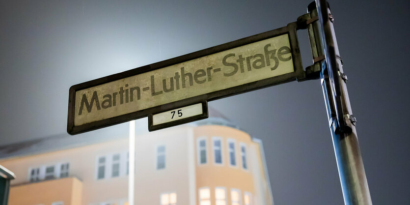 Straßenschild der Martin-Luther-Straße