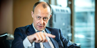 Friedrich Merz im Gespräch