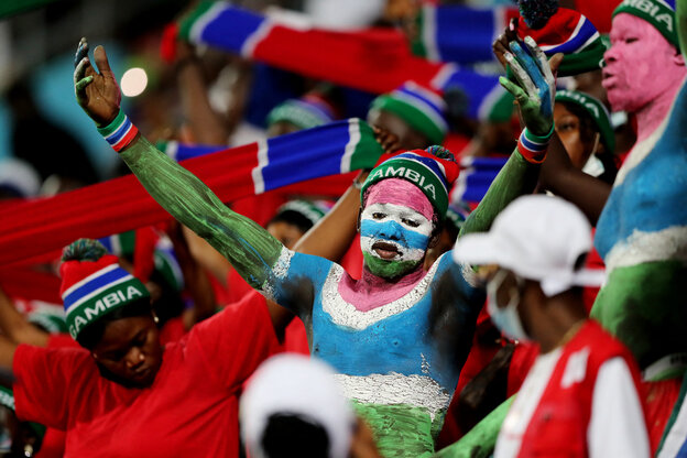 Fans aus Gambia beim Africa Cup
