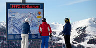 Skifahrer in Österreich