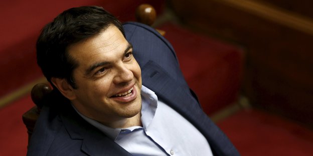 Alexis Tsipras im Athener Parlament