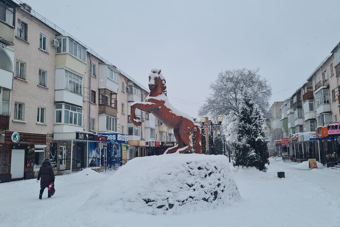 Straße im Schnee