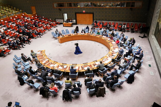 Blick in den Saal den UN-Sicherheitsrates. Blick in den Saal den UN-Sicherheitsrates.