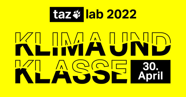 taz lab "Klima und Klasse" Logo