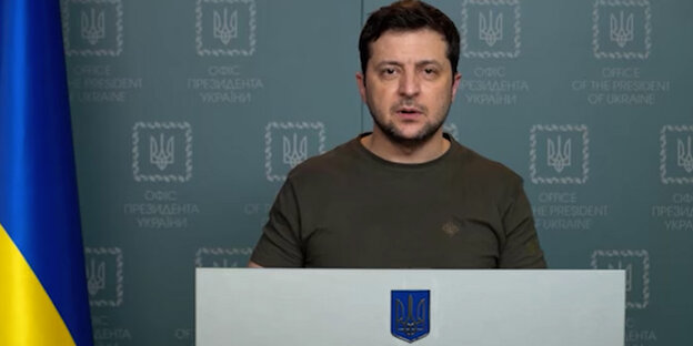 Der ukrainische Präsident Selensyj Der ukrainische Präsident Selensyj