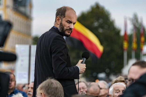 Martin Kohlmann, Mitbegründer der Bewegung „Pro Chemnitz“, die der NPD nahesteht