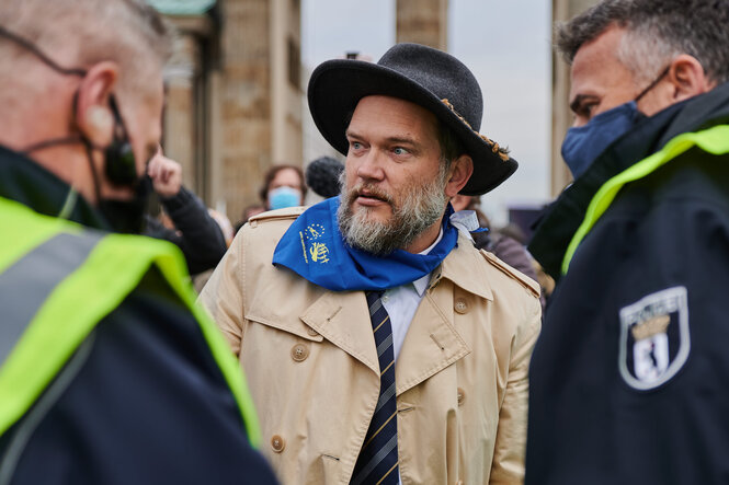 Alexander Ehrlich, Organisator der Corona-Protest-Aktion „Honk for Hope“ und Demo-Anmelder