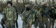 Ukrainischen Soldaten.