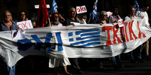 Demo gegen die Troika in Athen