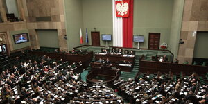 Das Parlament in Warschau tagt