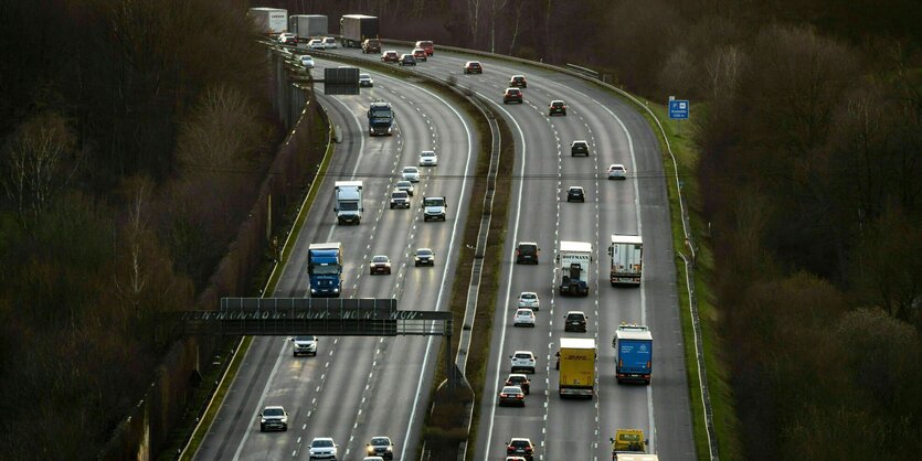 Blick auf eine Autobahn