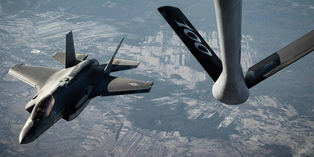 Luftaufnahme eines F-35 Kampfjet