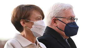 Bundespräsident Frank-Walter Steinmeier und seine Frau Elke Büdenbender.