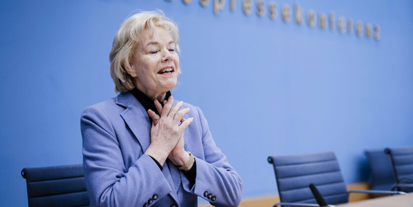 Erika Steinbach in der Bundespressekonferenz