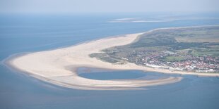 Die Insel Borkum von oben