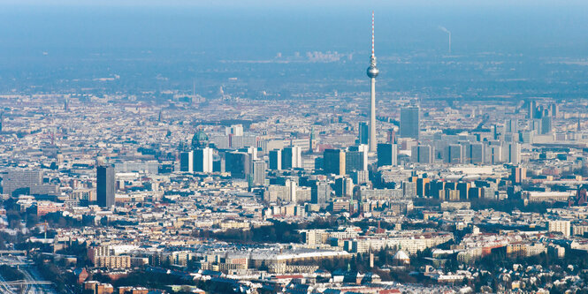 Stadtansicht mit Smog