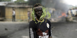 ein Junge in Burundis Hauptstadt Bujumbura