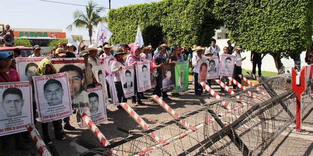 Demonstration wegen vermisster Studenten