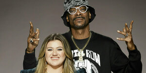 Porträt von Clarkson und Snoop Dogg