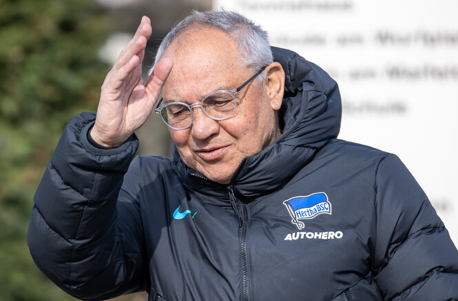 Felix Magath beim Training