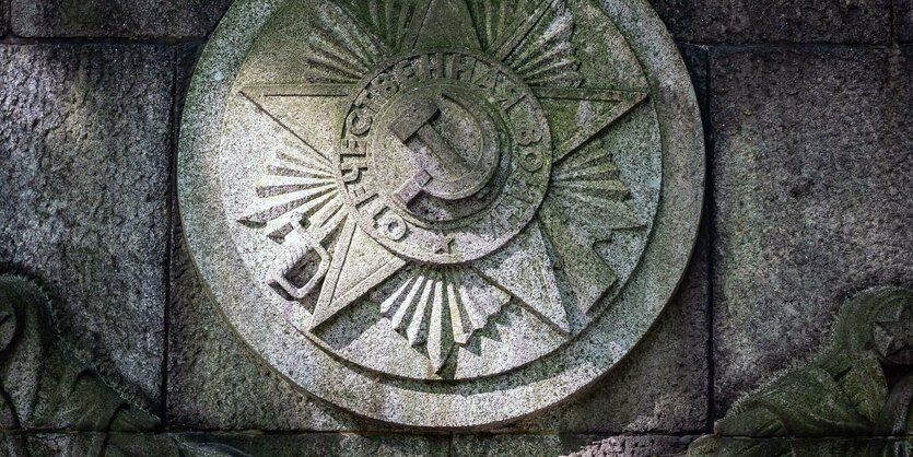 Detail des Sowjetischen Ehrenmal im Treptower Park in Berlin