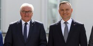 Präsident Steinmeier an der Seite seines polnischen Amtskollegen Duda