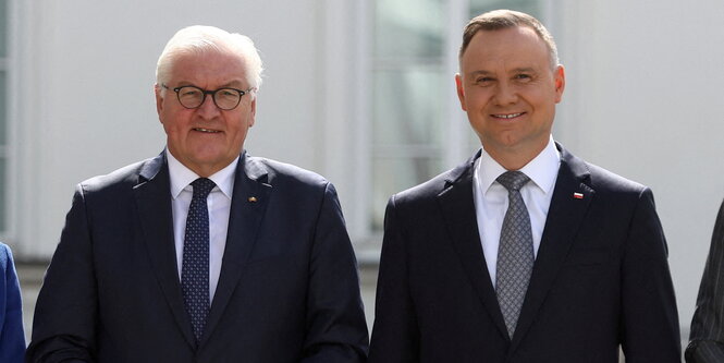 Präsident Steinmeier an der Seite seines polnischen Amtskollegen Duda