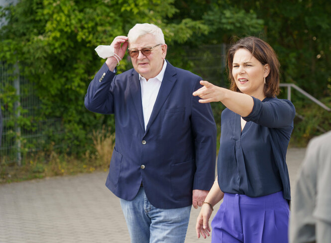 Joschka Fischer und Annalena Baerbock