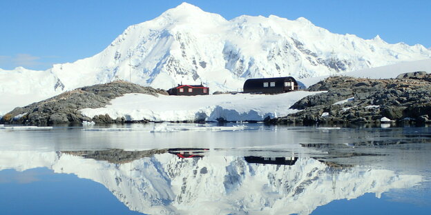Die einstige britische Militärbasis auf der Antarktis-Insel Goudier Island, die seit 2006 ein Museum und gleichzeitig eine der abgelegensten Postfilialen der Welt ist.