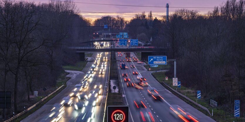 Autos auf der Autobahn